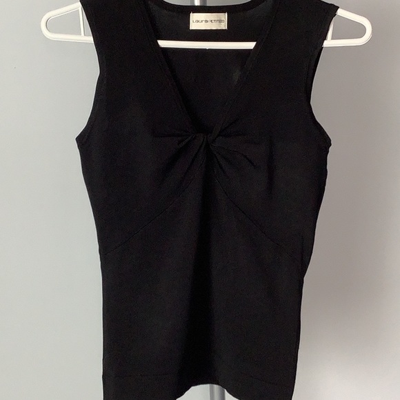 LAURA PETITES~Knot Front Tank - Picture 3 of 9